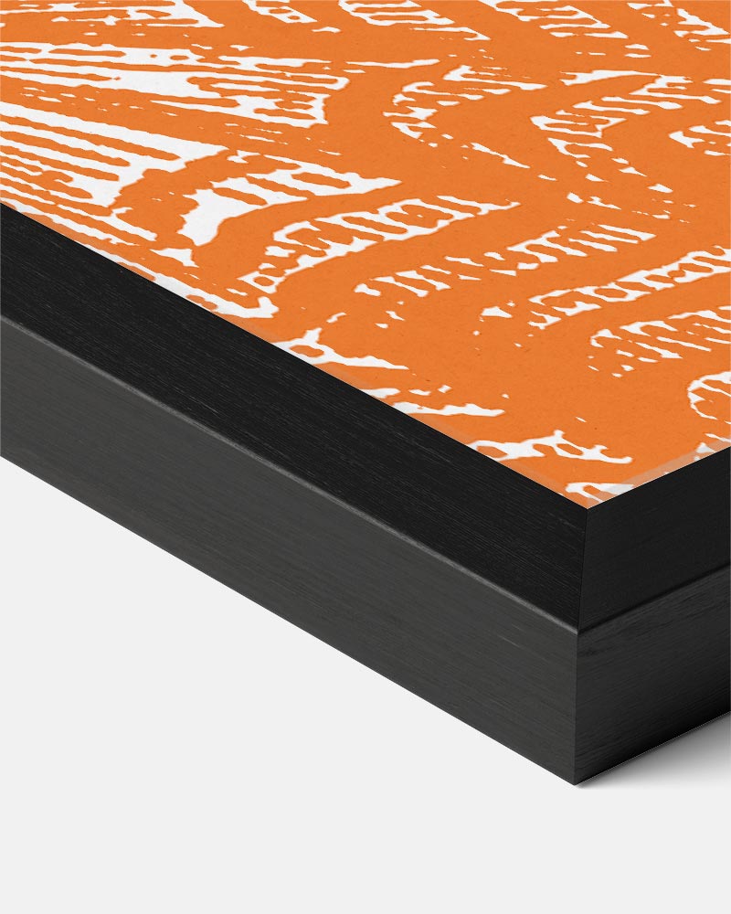 Stijlvolle Oranje Botanische Print Poster