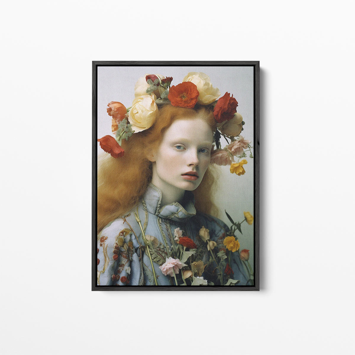 Bloemenpracht in Portret Kunstwerk-canvas-dibond-plexiglas-wanddecoratie-WallArtistic