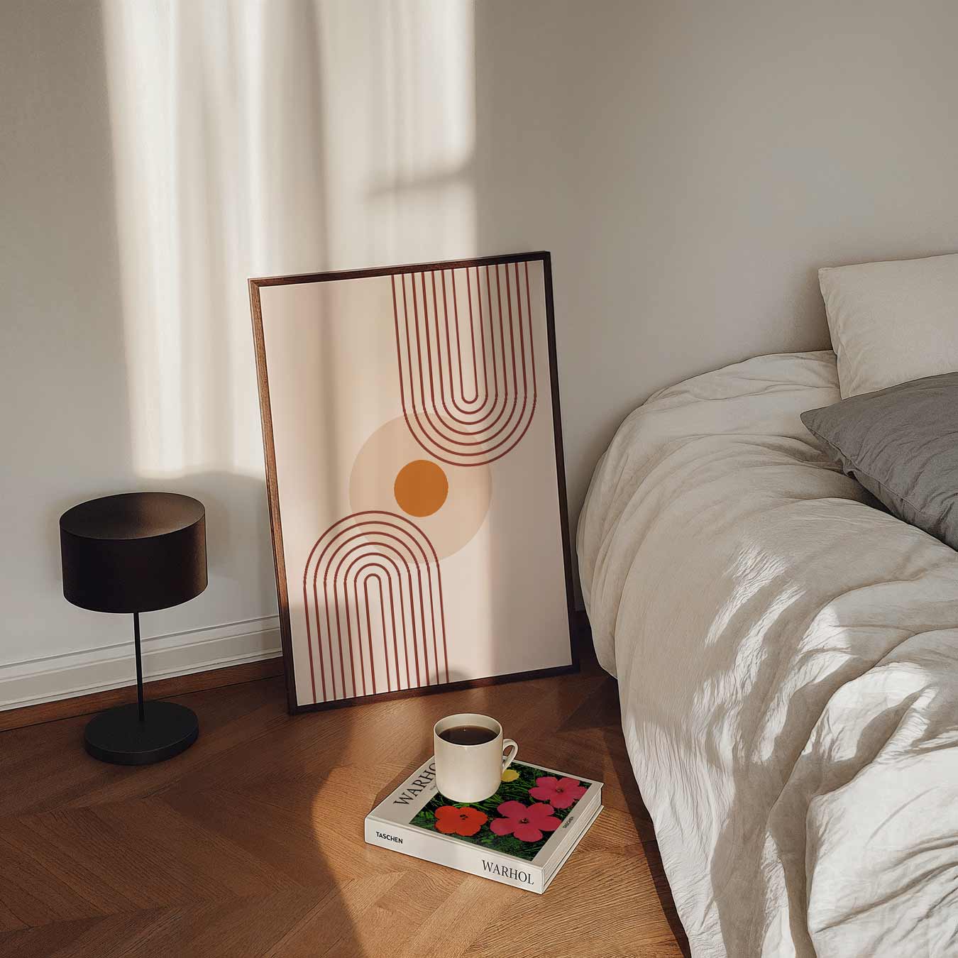 Minimalistische Retro Cirkel Poster