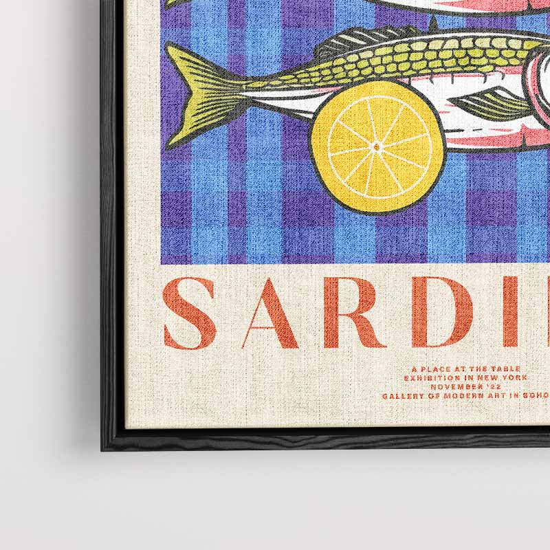 Vrolijke Sardientjes Kunstwerk-canvas-dibond-plexiglas-wanddecoratie-WallArtistic