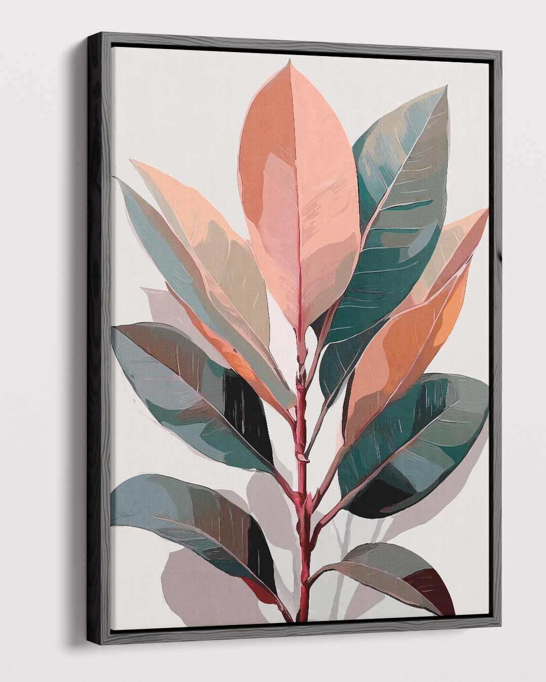 Botanische Bladeren Kunstprint Kunstwerk-canvas-dibond-plexiglas-wanddecoratie-WallArtistic