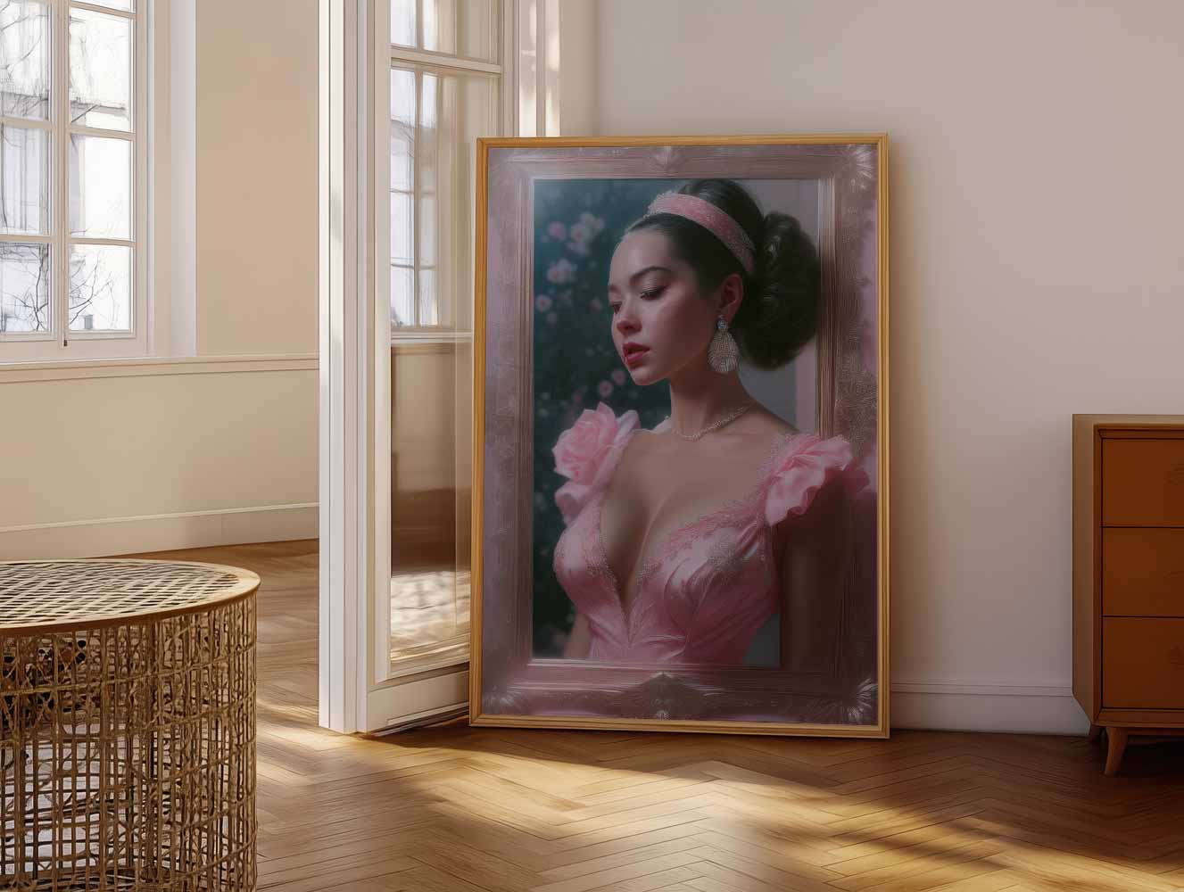 Sierlijke Elegantie Portret Poster