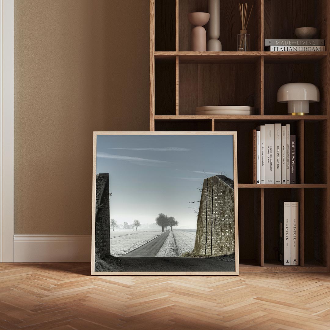 Landschap met weg Poster