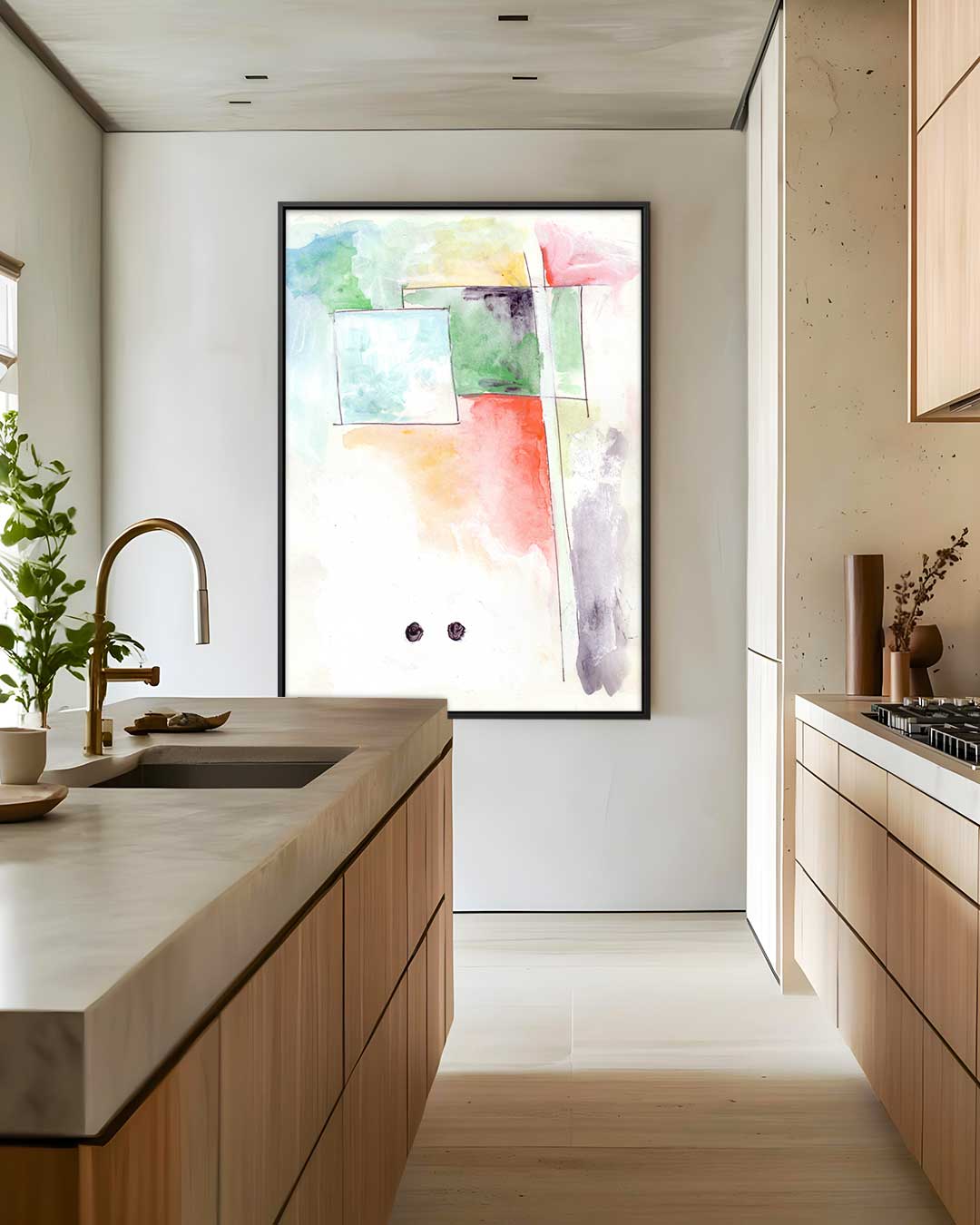 Abstracte Kleurenexplosie Kunstwerk-canvas-dibond-plexiglas-wanddecoratie-WallArtistic