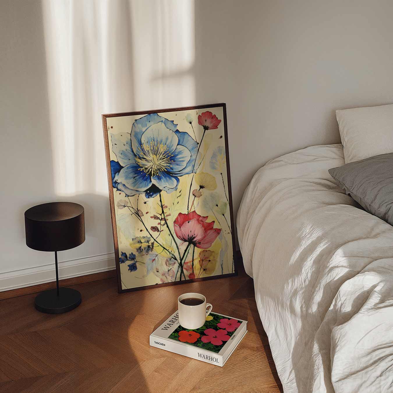 Bloemenpracht in Kleurrijke Harmonie Poster-WallArtistic