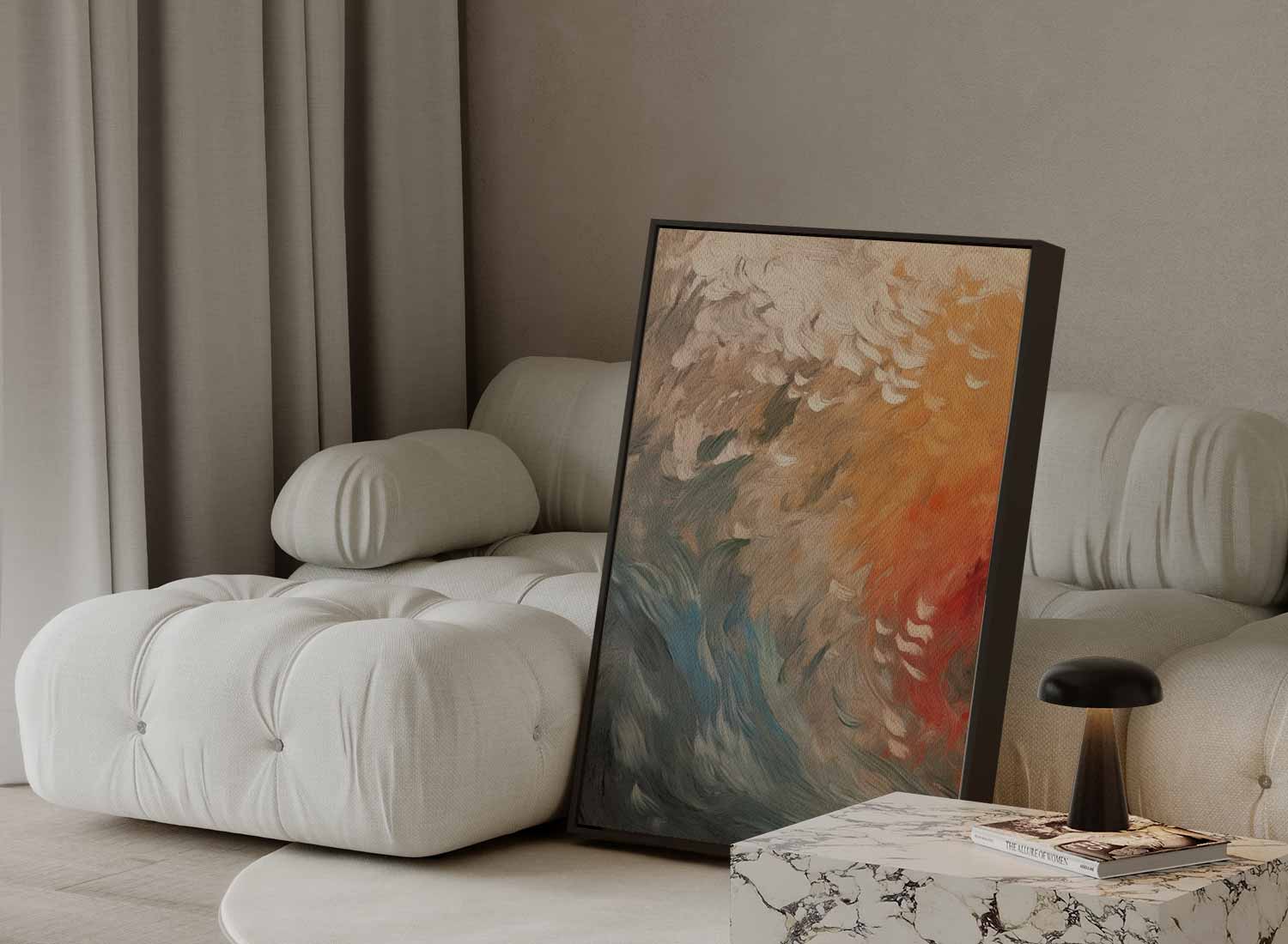 Vloed van Kleuren Kunstwerk-canvas-dibond-plexiglas-wanddecoratie-WallArtistic
