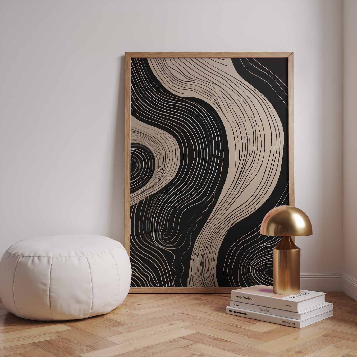 Golvende Abstractie Poster