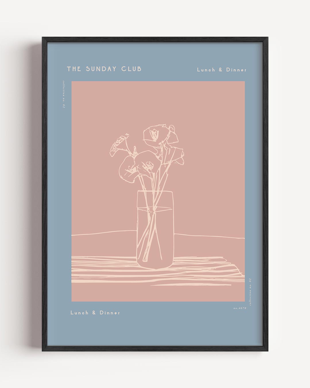 Elegante Bloemenvaas Poster-WallArtistic