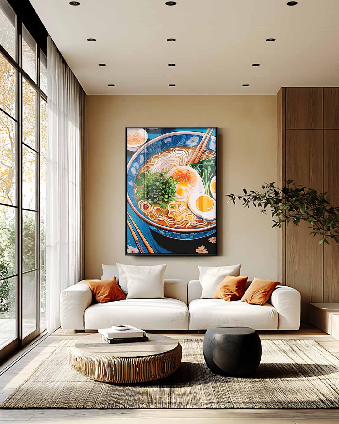 Ramen Liefde Illustratie Kunstwerk-canvas-dibond-plexiglas-wanddecoratie-WallArtistic
