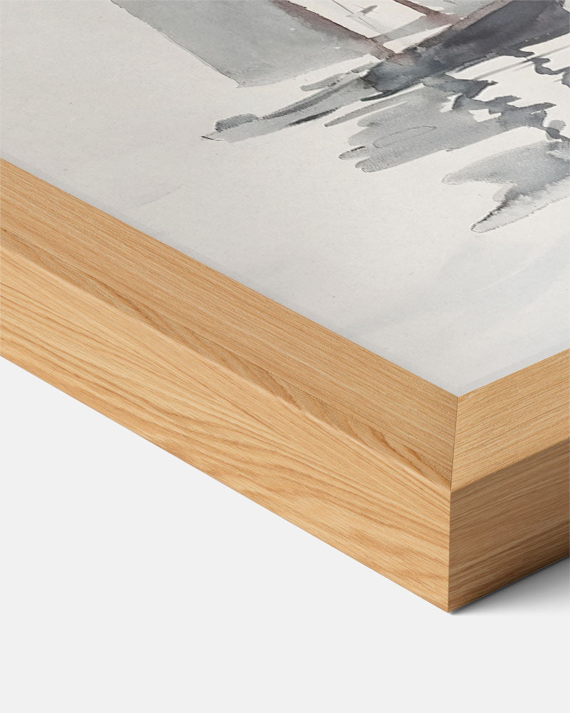 Zeilschip Silhouet Poster-WallArtistic