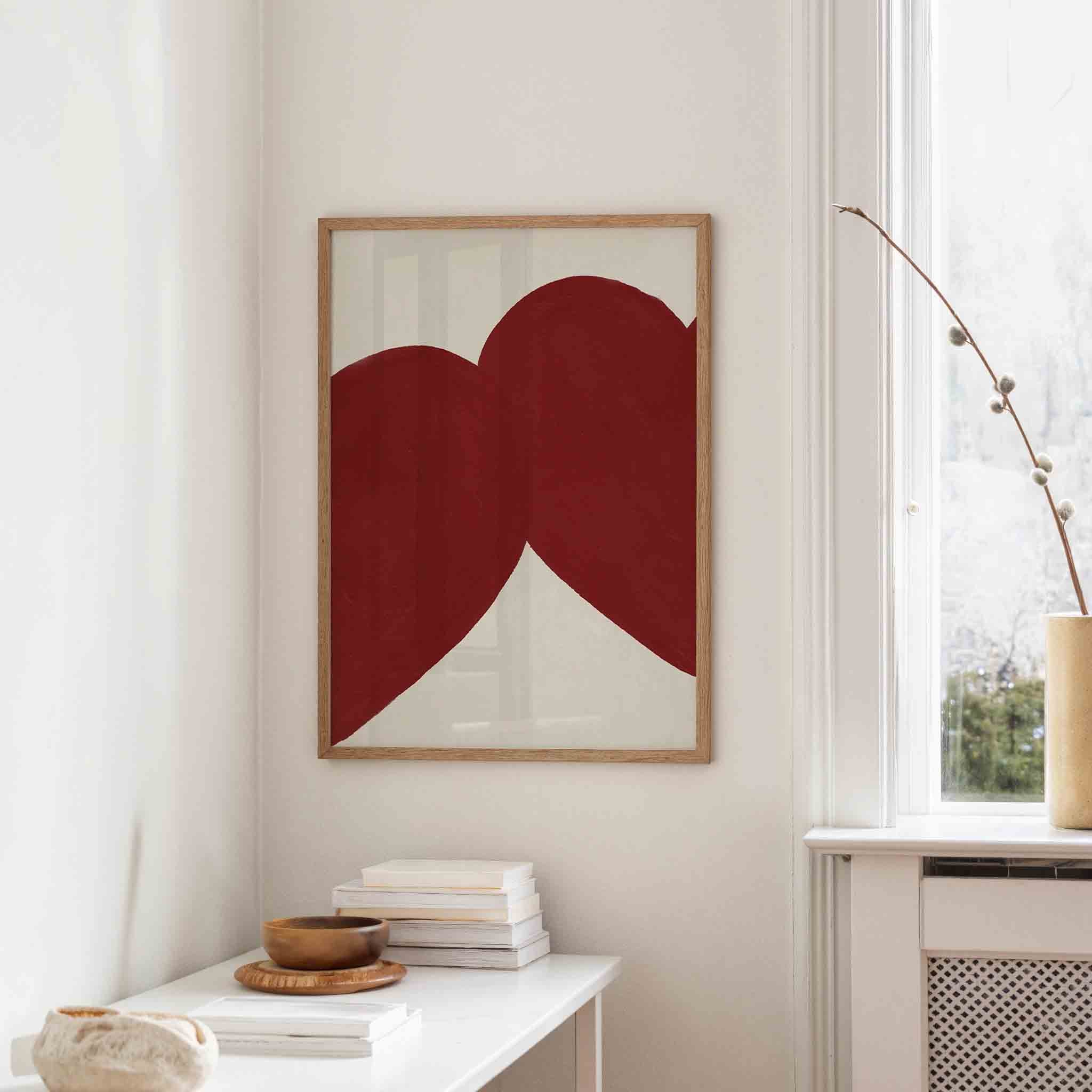 Rode harten Poster