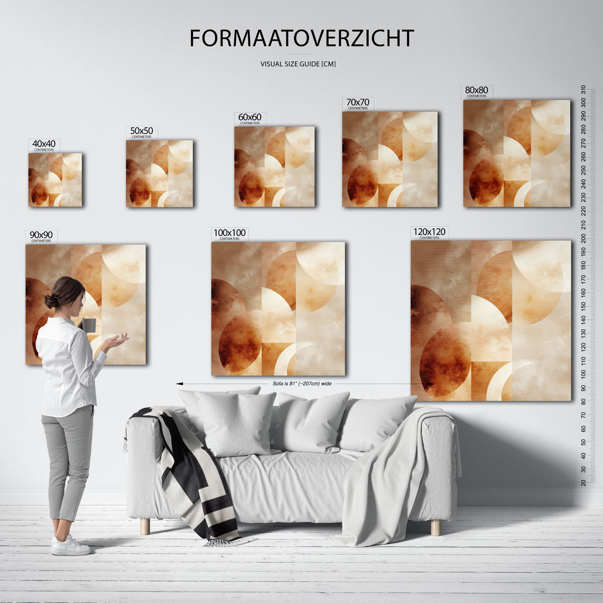 Abstracte cirkelvormen Poster