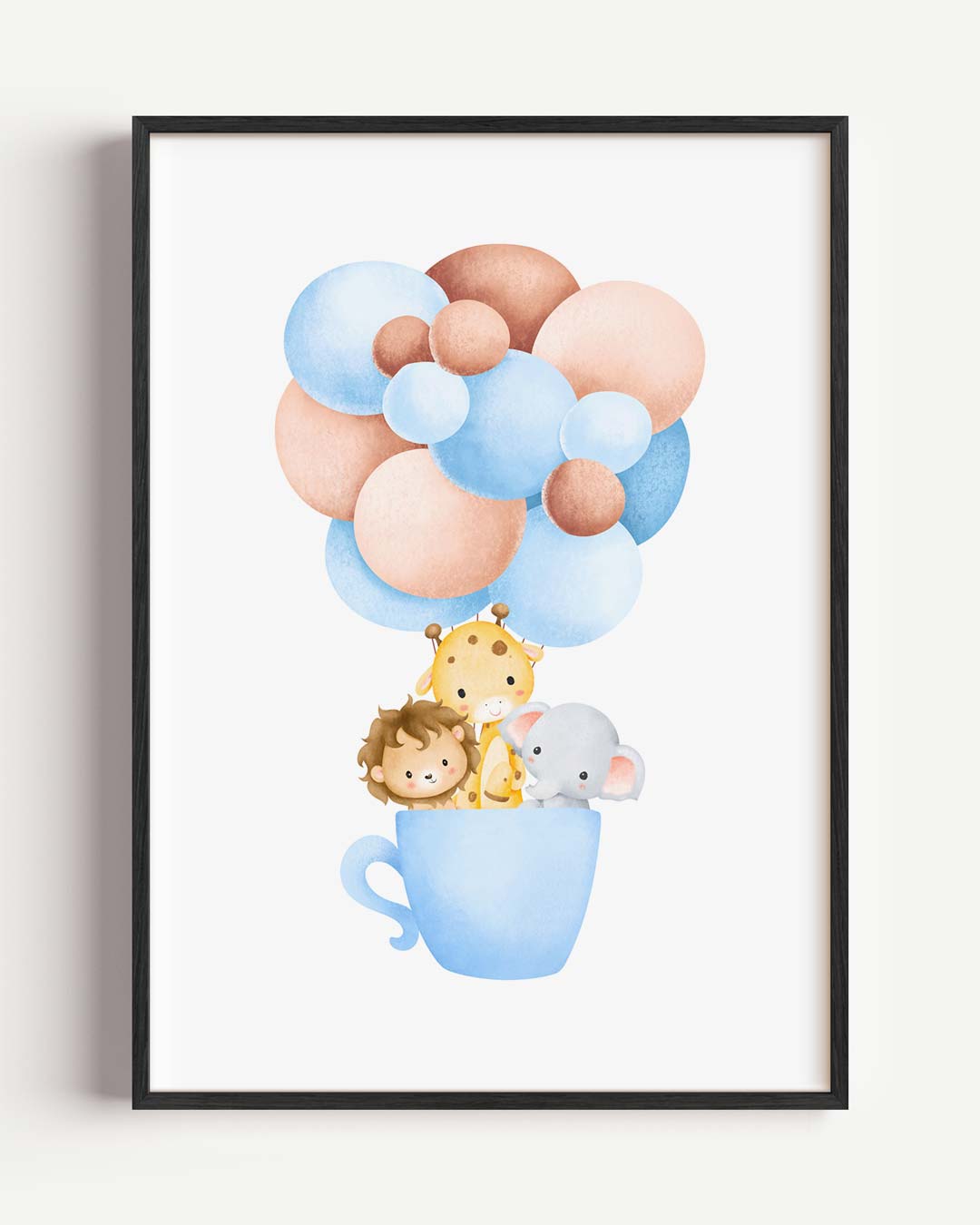 Dieren Avontuur in een Theekopje Poster-WallArtistic