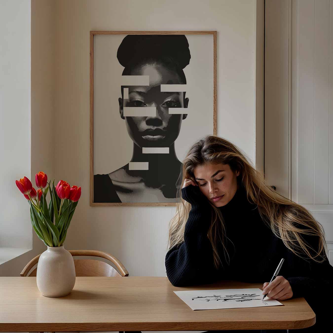 Moderne Expressie Poster-WallArtistic