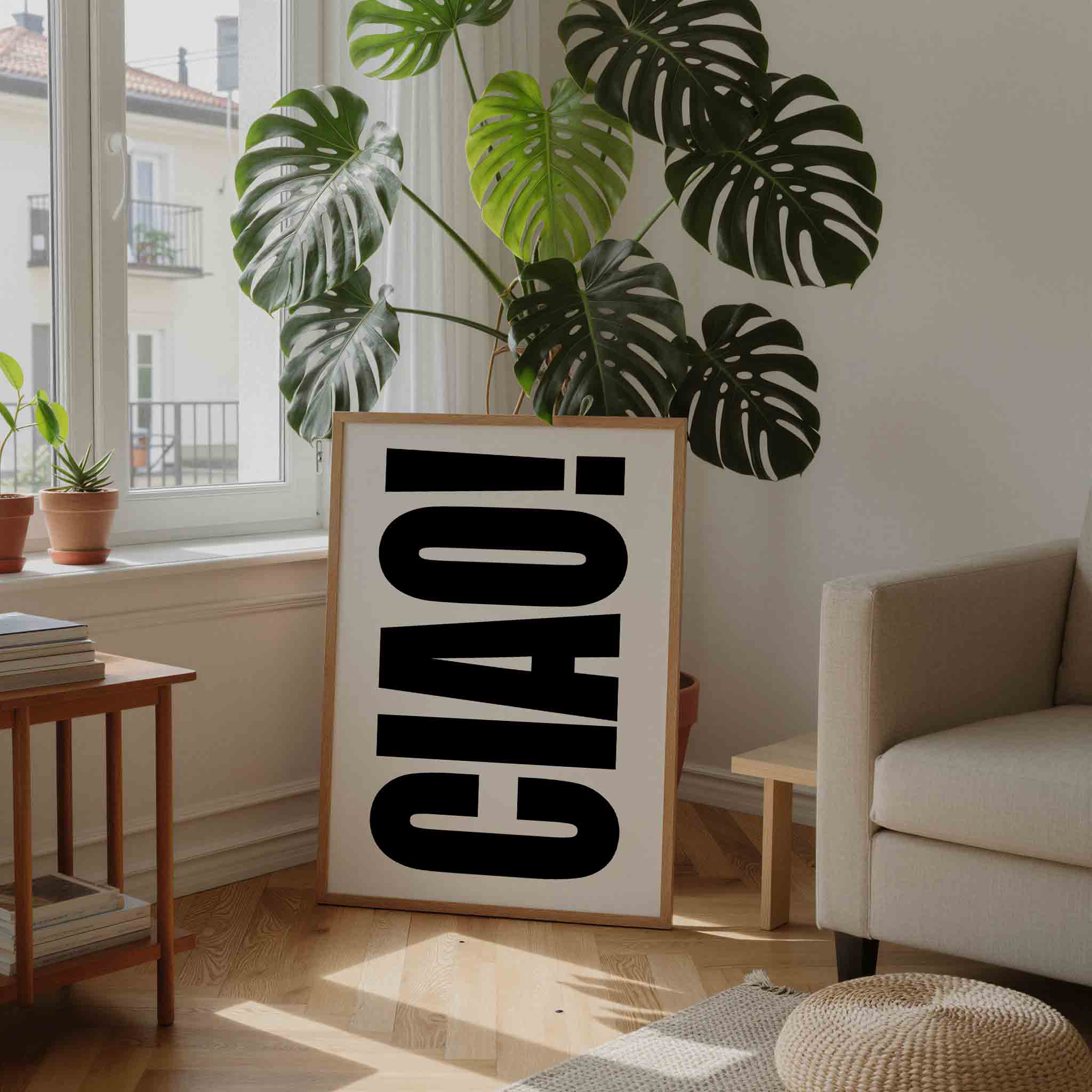 Ciao typografie Poster