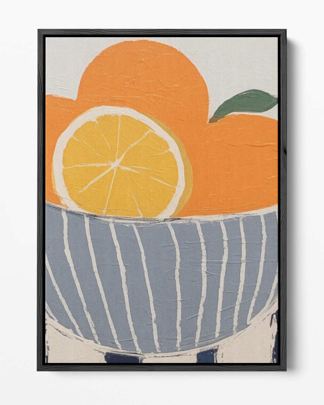 Zonnige Citrus Kom Kunstwerk-canvas-dibond-plexiglas-wanddecoratie-WallArtistic