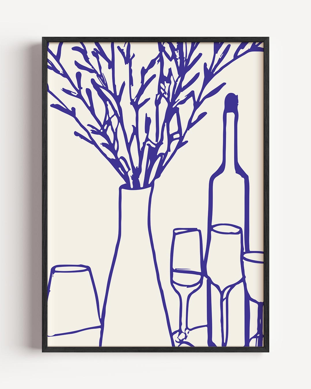 Stijlvolle Bloemenvaas Poster-WallArtistic