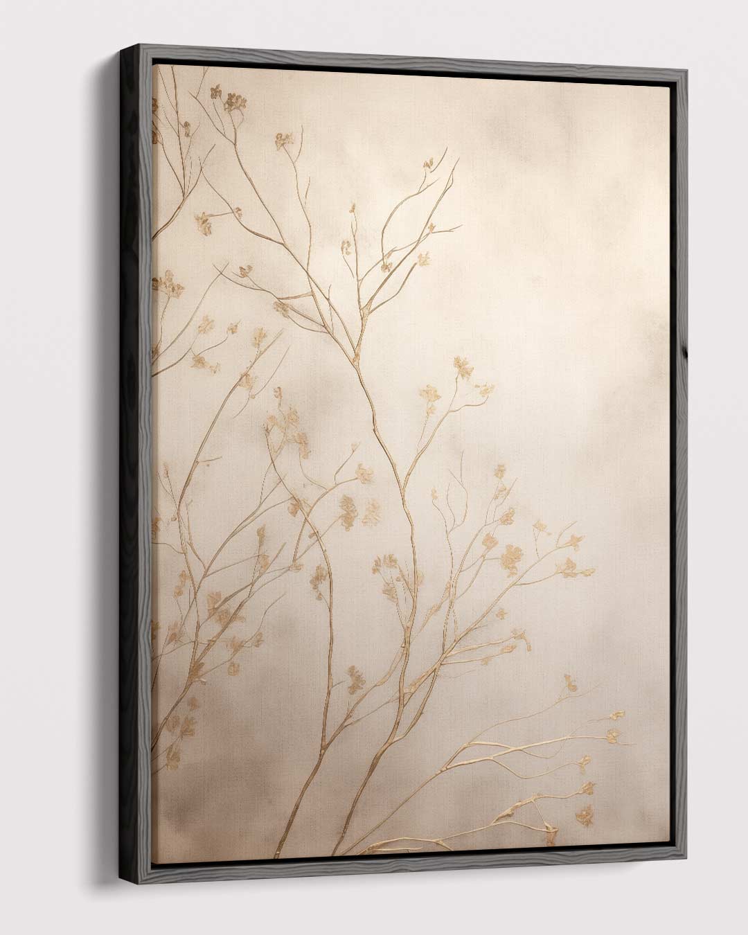 Gouden Takken in Mist Kunstwerk-canvas-dibond-plexiglas-wanddecoratie-WallArtistic