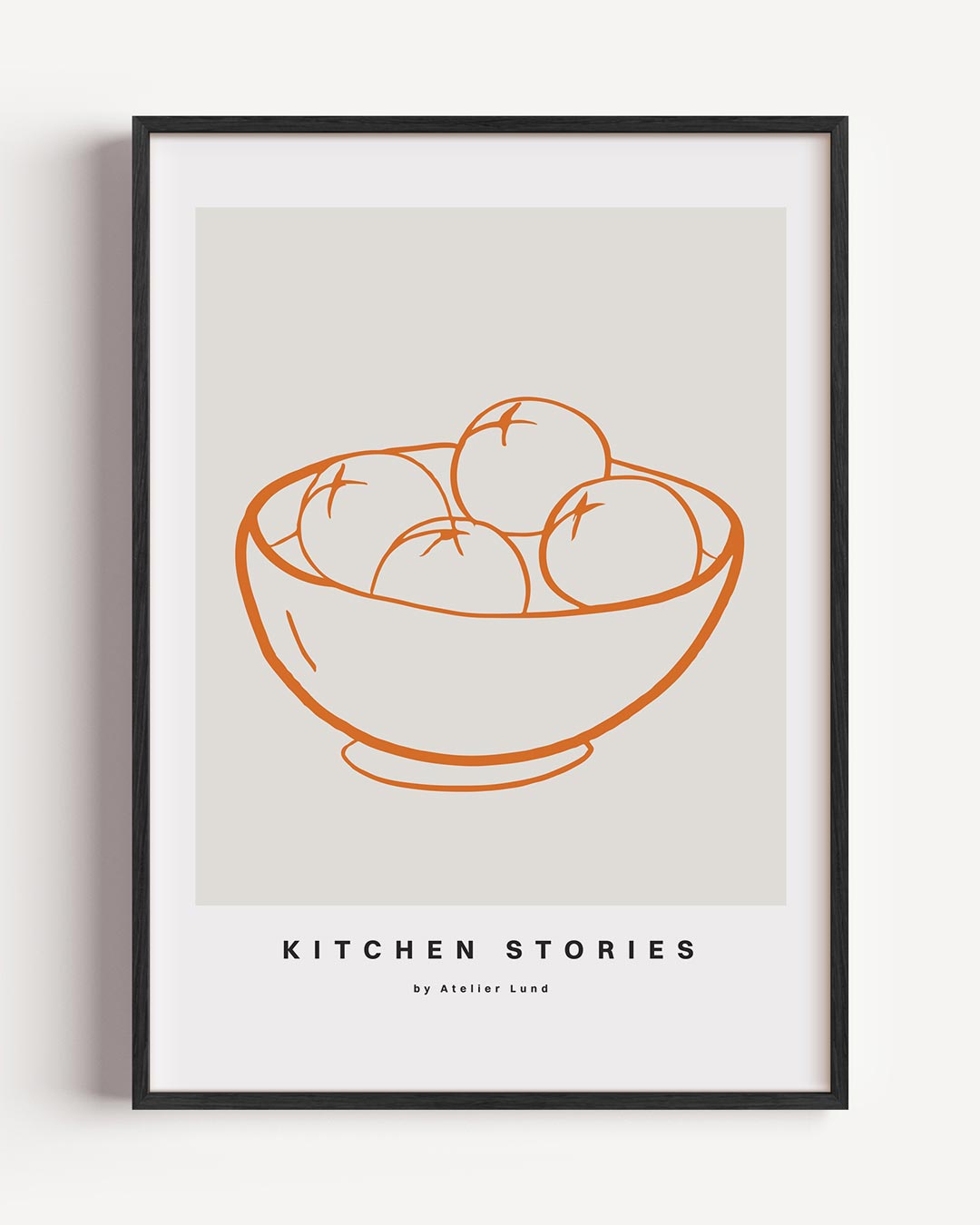Kitchen Stories - Fruitschaal Illustratie Poster-WallArtistic