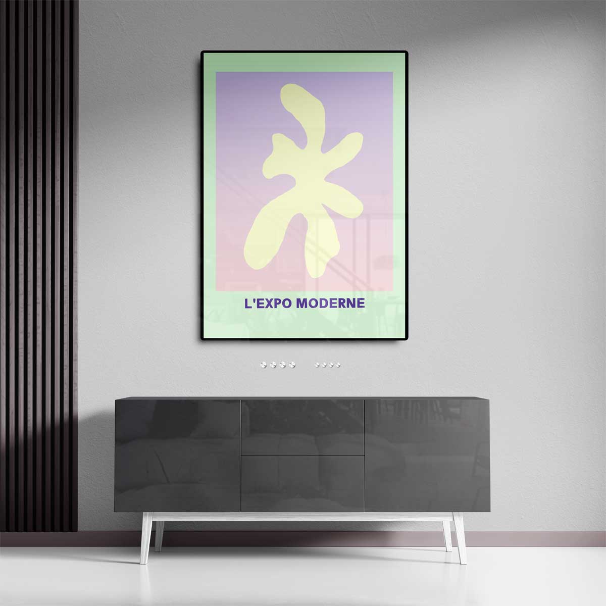 Abstracte Vormen in Pastel Kunstwerk-canvas-dibond-plexiglas-wanddecoratie-WallArtistic