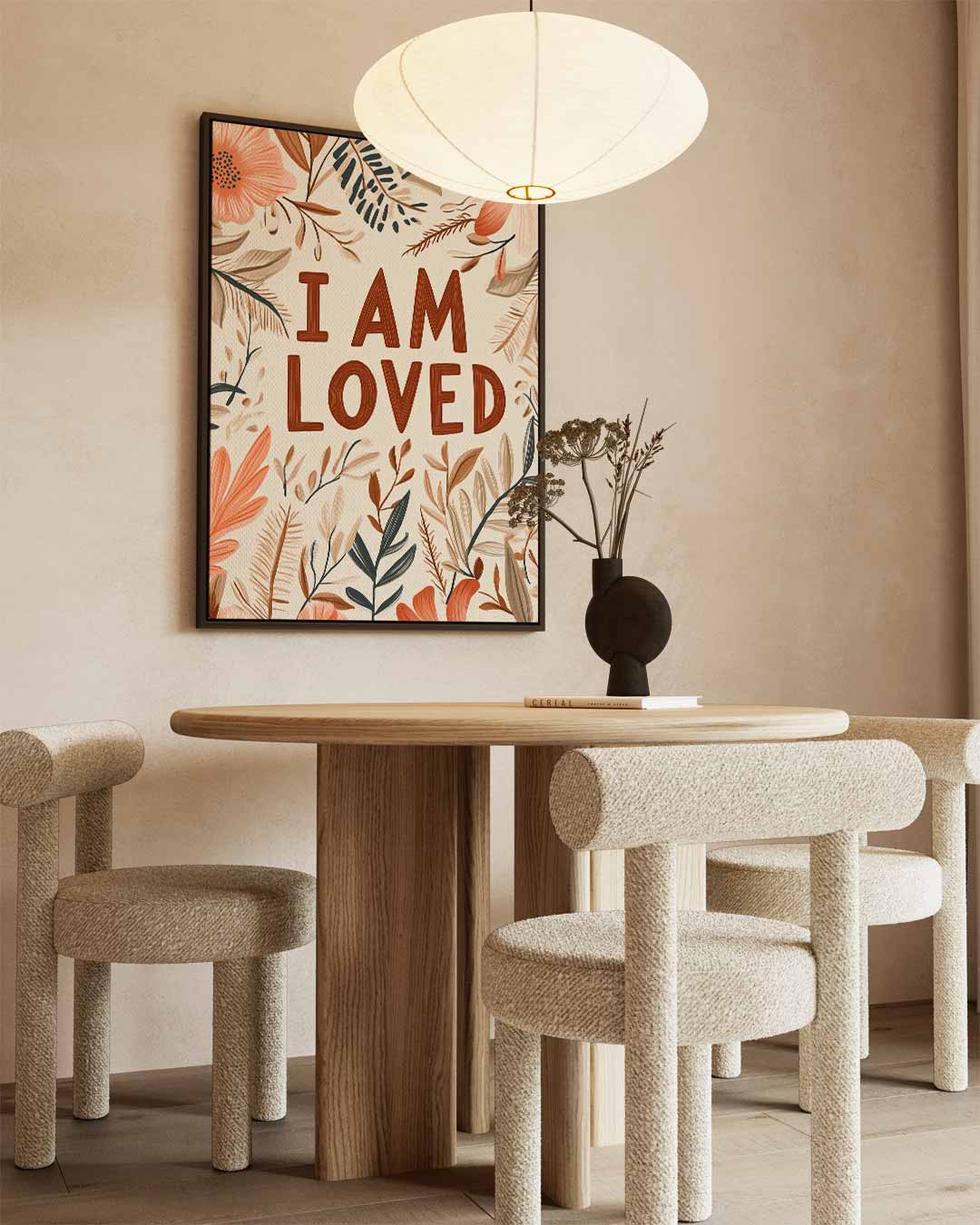 Bloemrijke Boodschap Kunstwerk-canvas-dibond-plexiglas-wanddecoratie-WallArtistic