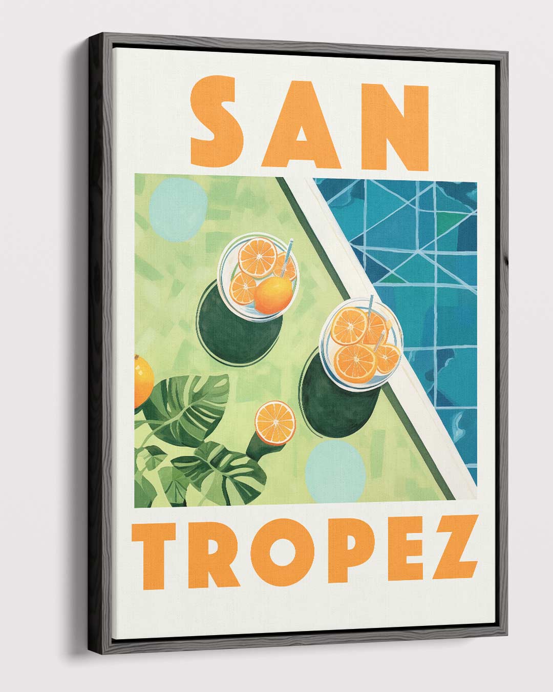 Zonnige St. Tropez Droom Kunstwerk-canvas-dibond-plexiglas-wanddecoratie-WallArtistic