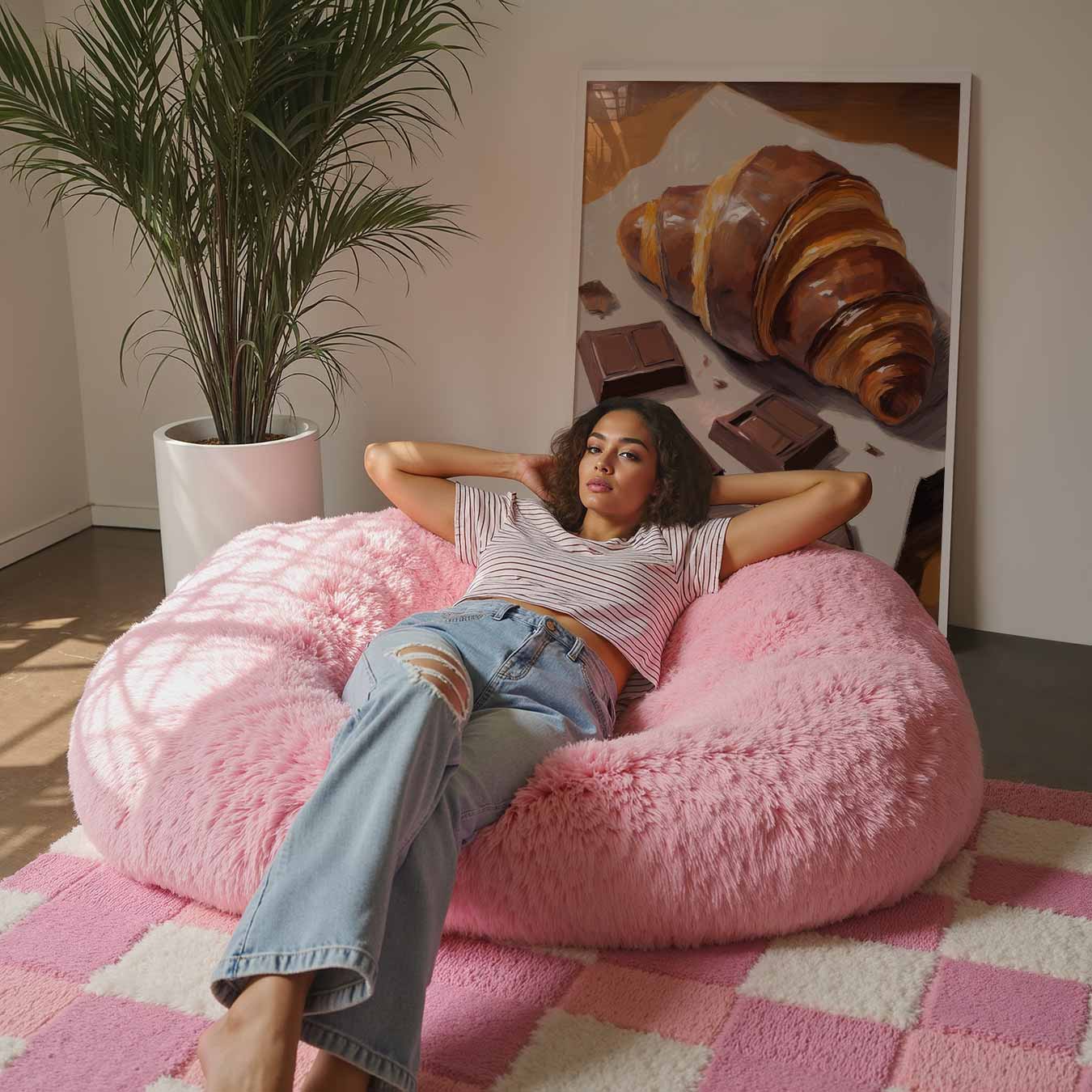 Chocolade Croissant Poster-WallArtistic