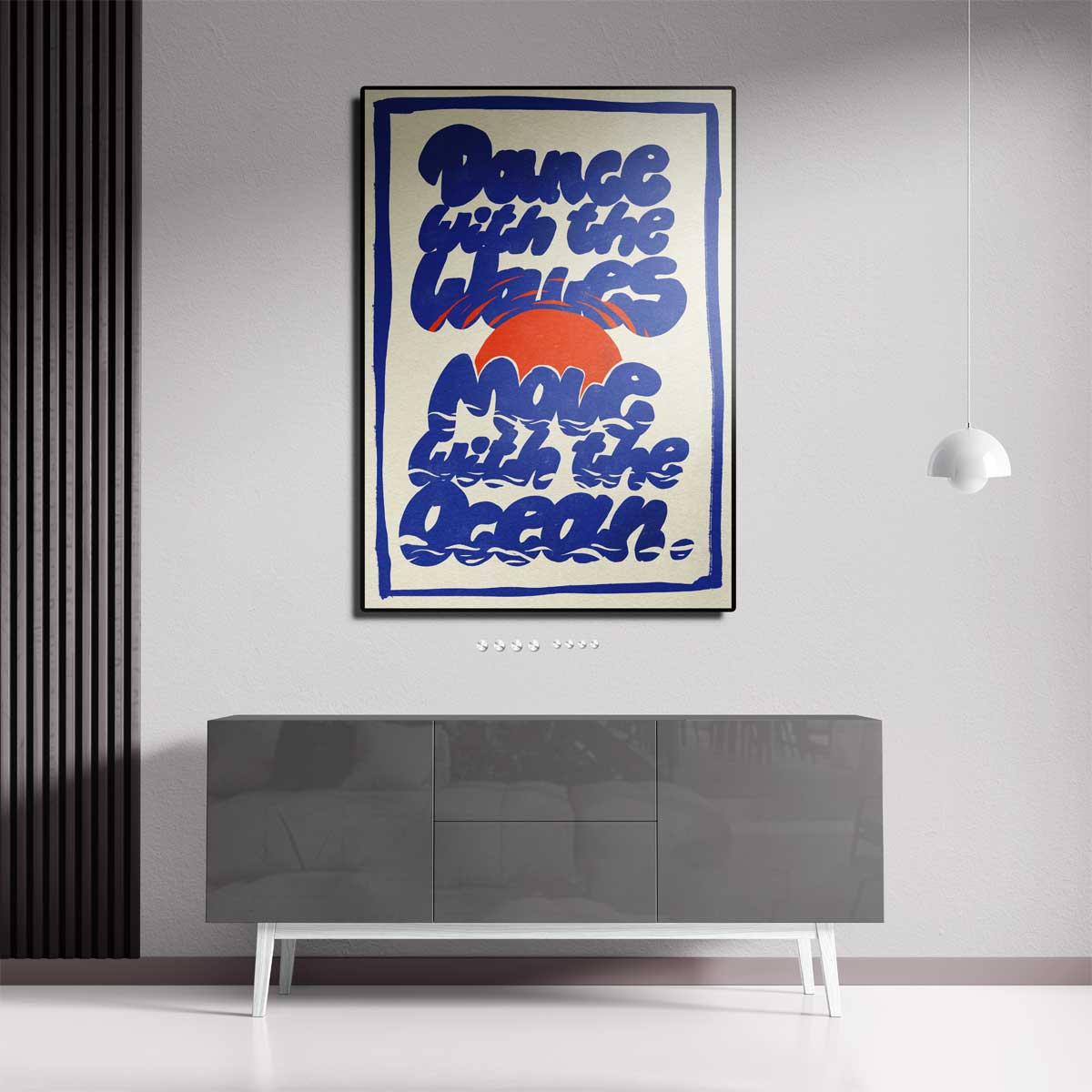 Dans met de Golven Kunstwerk-canvas-dibond-plexiglas-wanddecoratie-WallArtistic