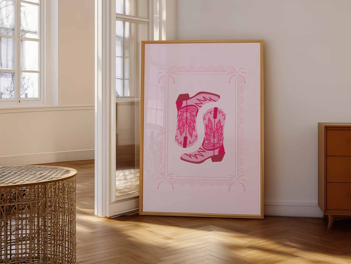 Cowboy Boots Art Print Poster