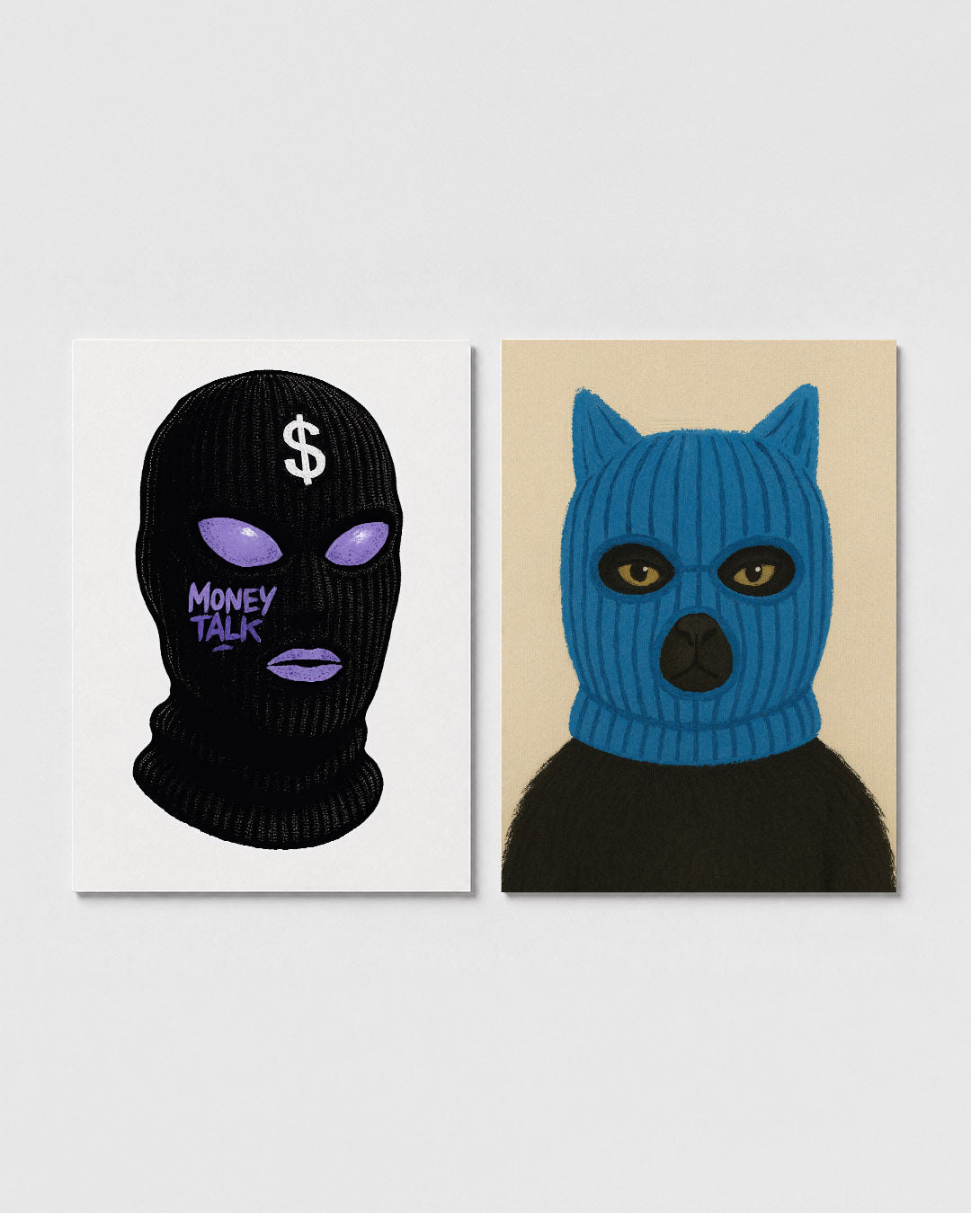 Masker en tekst Posterset