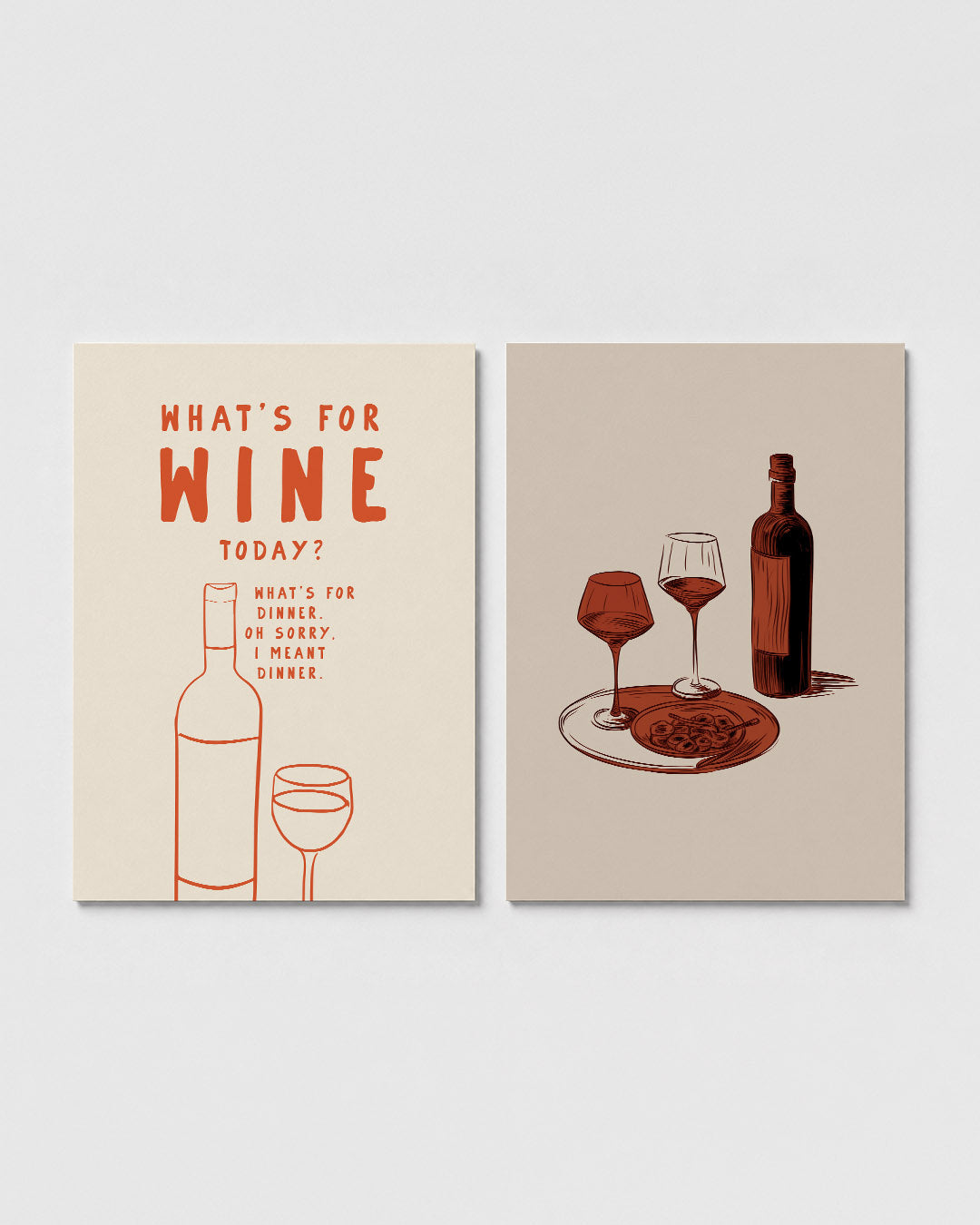 Wijn en woorden Posterset