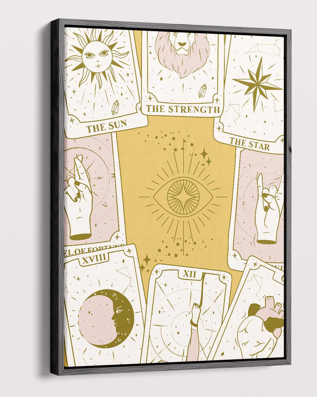 Tarot Illustratie Poster Kunstwerk-canvas-dibond-plexiglas-wanddecoratie-WallArtistic