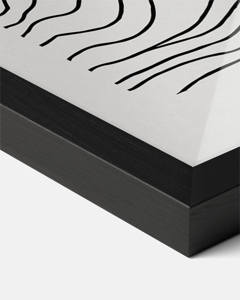 Zwart-Wit Golfkunst Poster-WallArtistic