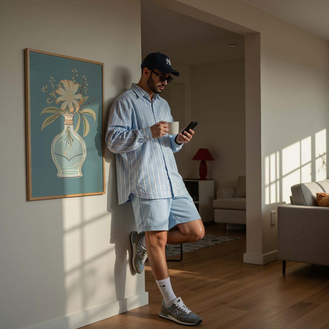 Bloemen in Vaas Poster-WallArtistic