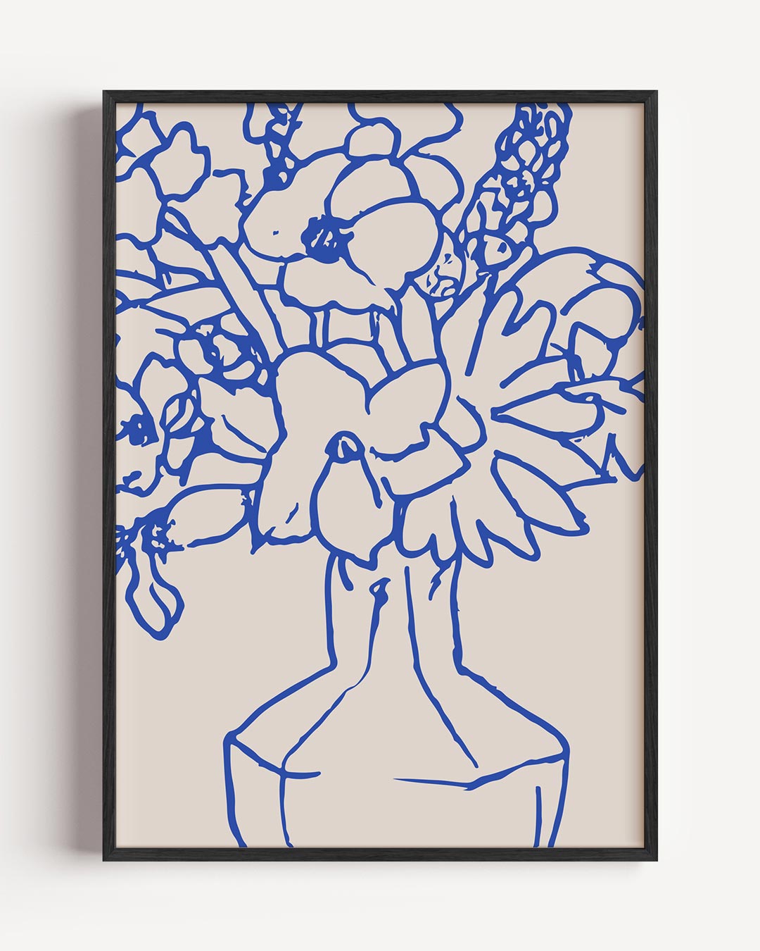 Bloemige Vaas Poster-WallArtistic