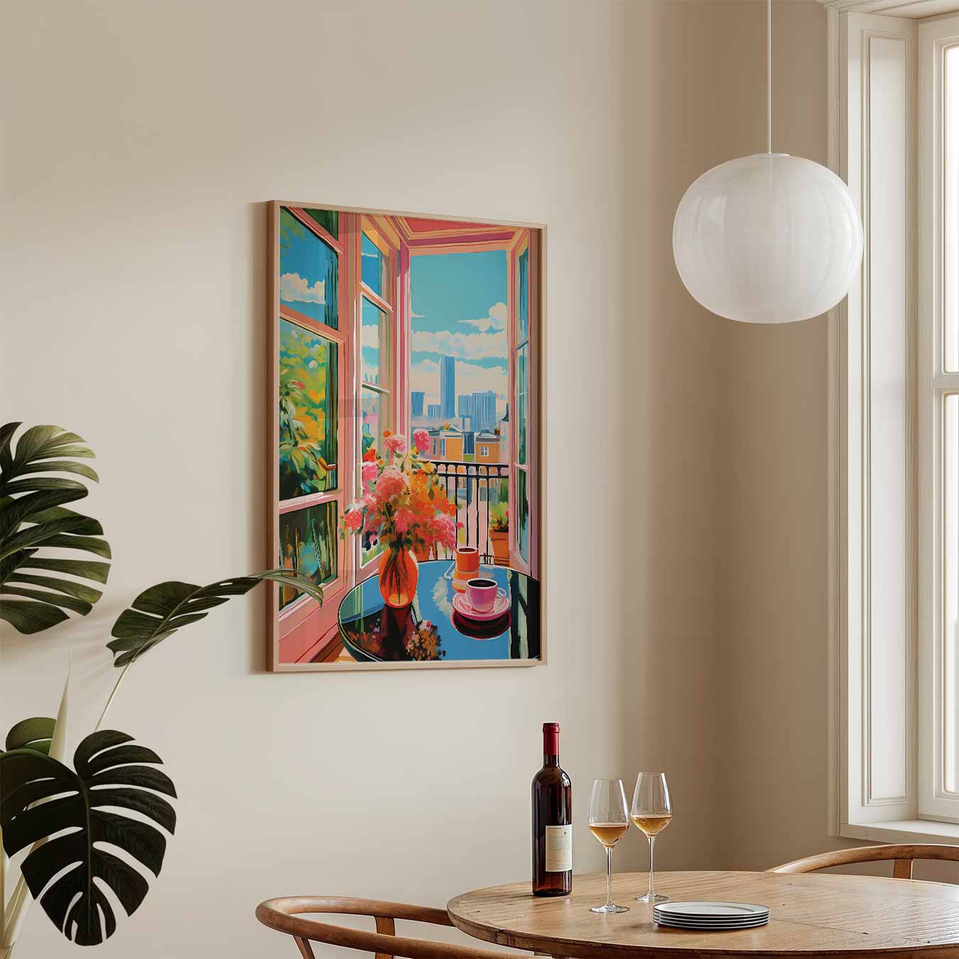 Gezellige Balkon Brunch Poster