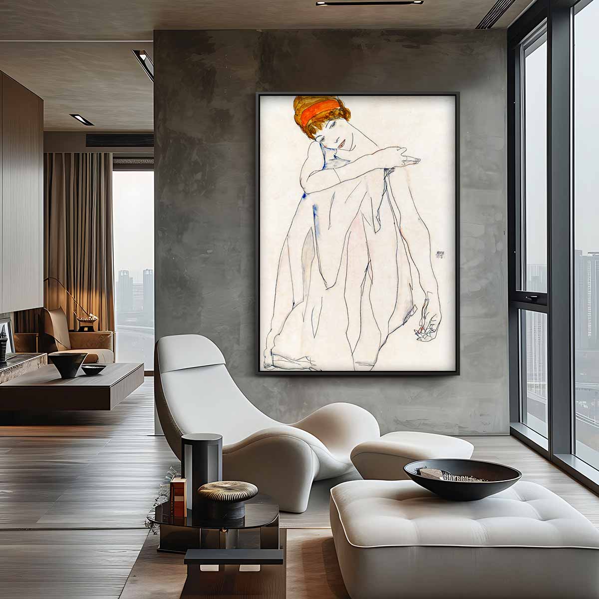 Dromerige Elegantie Kunstwerk-canvas-dibond-plexiglas-wanddecoratie-WallArtistic