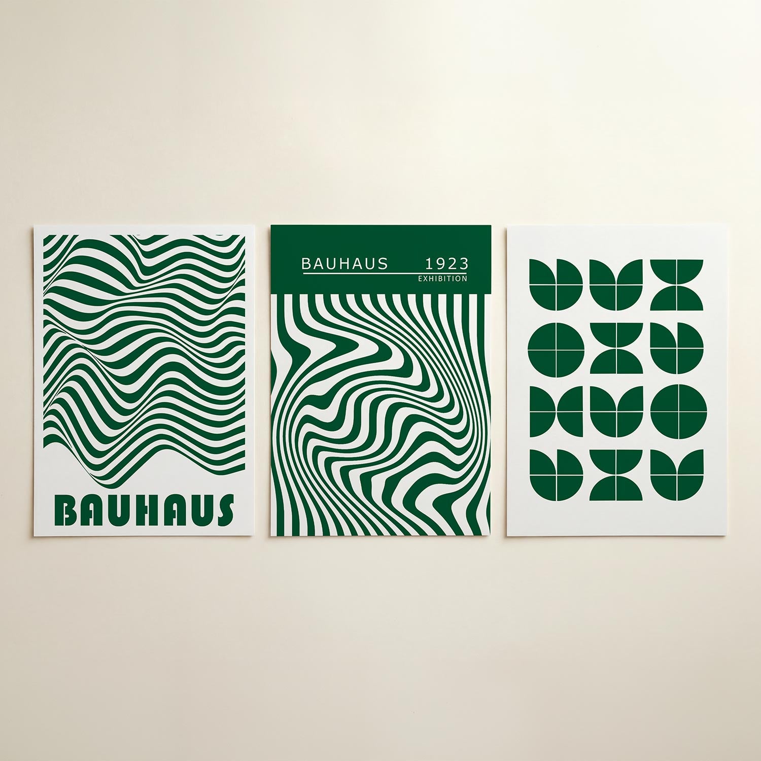 Golvend lijnenspel Posterset