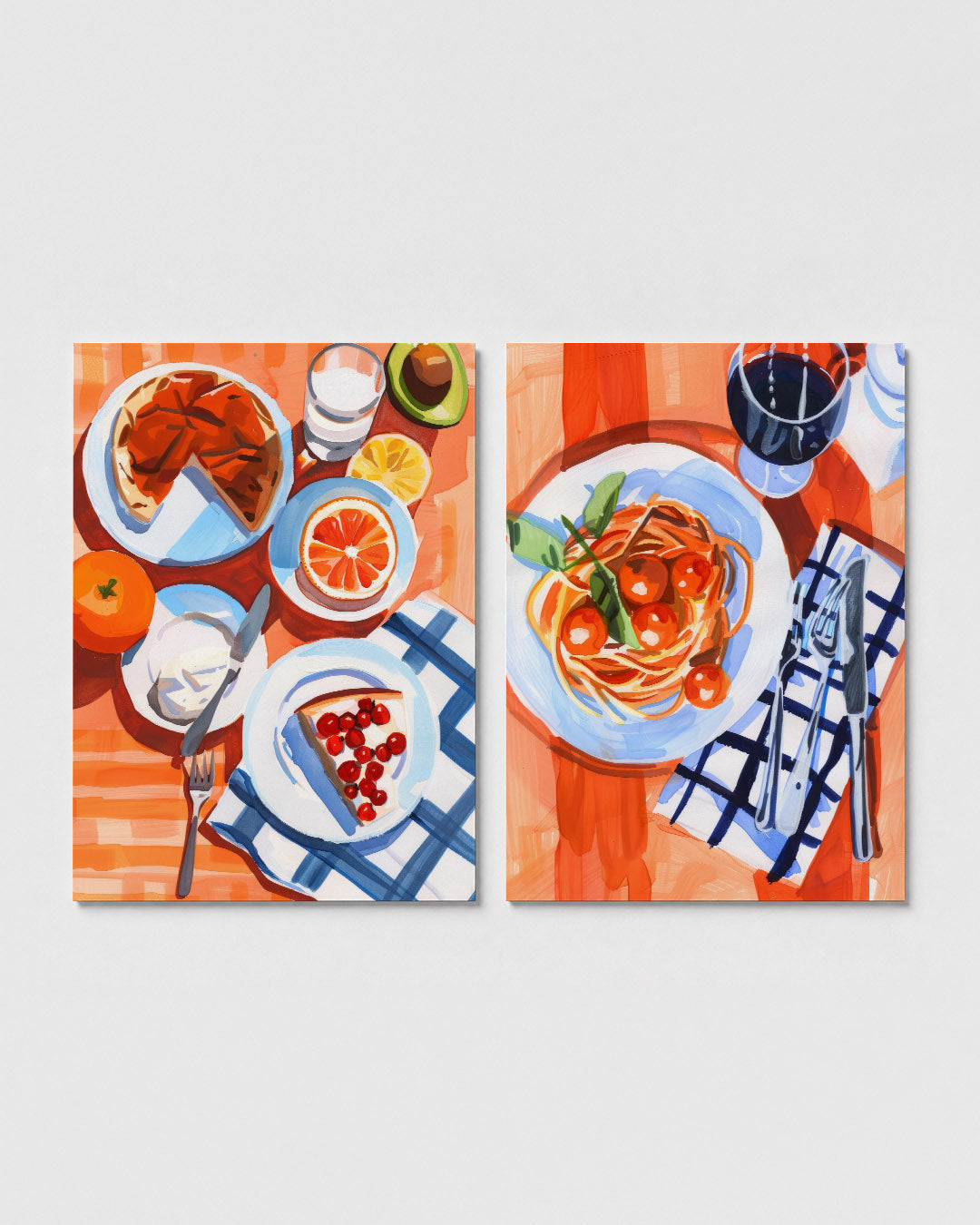 Kleurrijk ontbijt Posterset