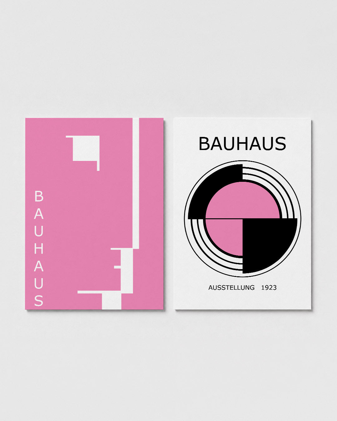 Roze lijnenspel Posterset