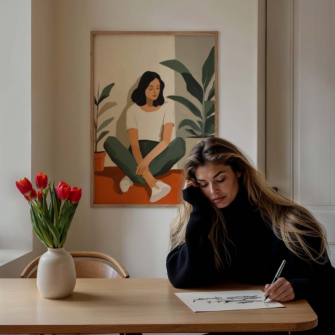 Stil Leven met Planten Poster-WallArtistic