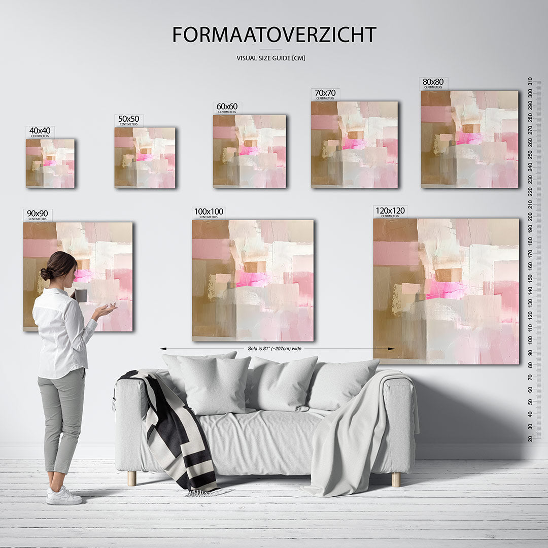 Zachte kleuren harmonie Kunstwerk