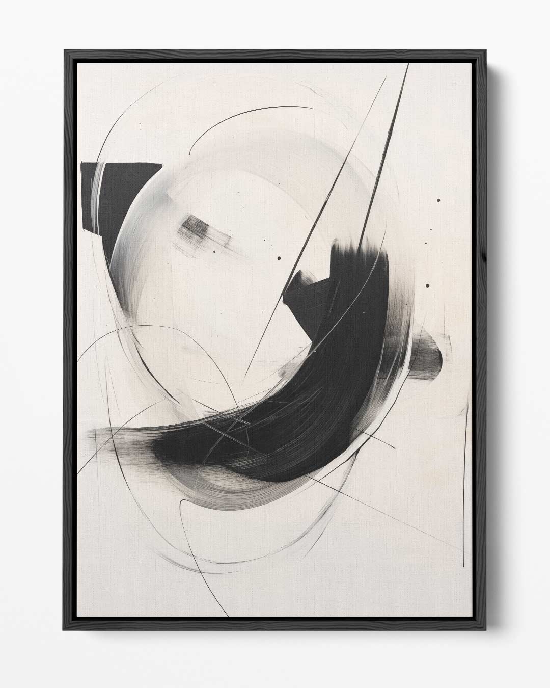 Dans van Zwart en Wit Kunstwerk-canvas-dibond-plexiglas-wanddecoratie-WallArtistic