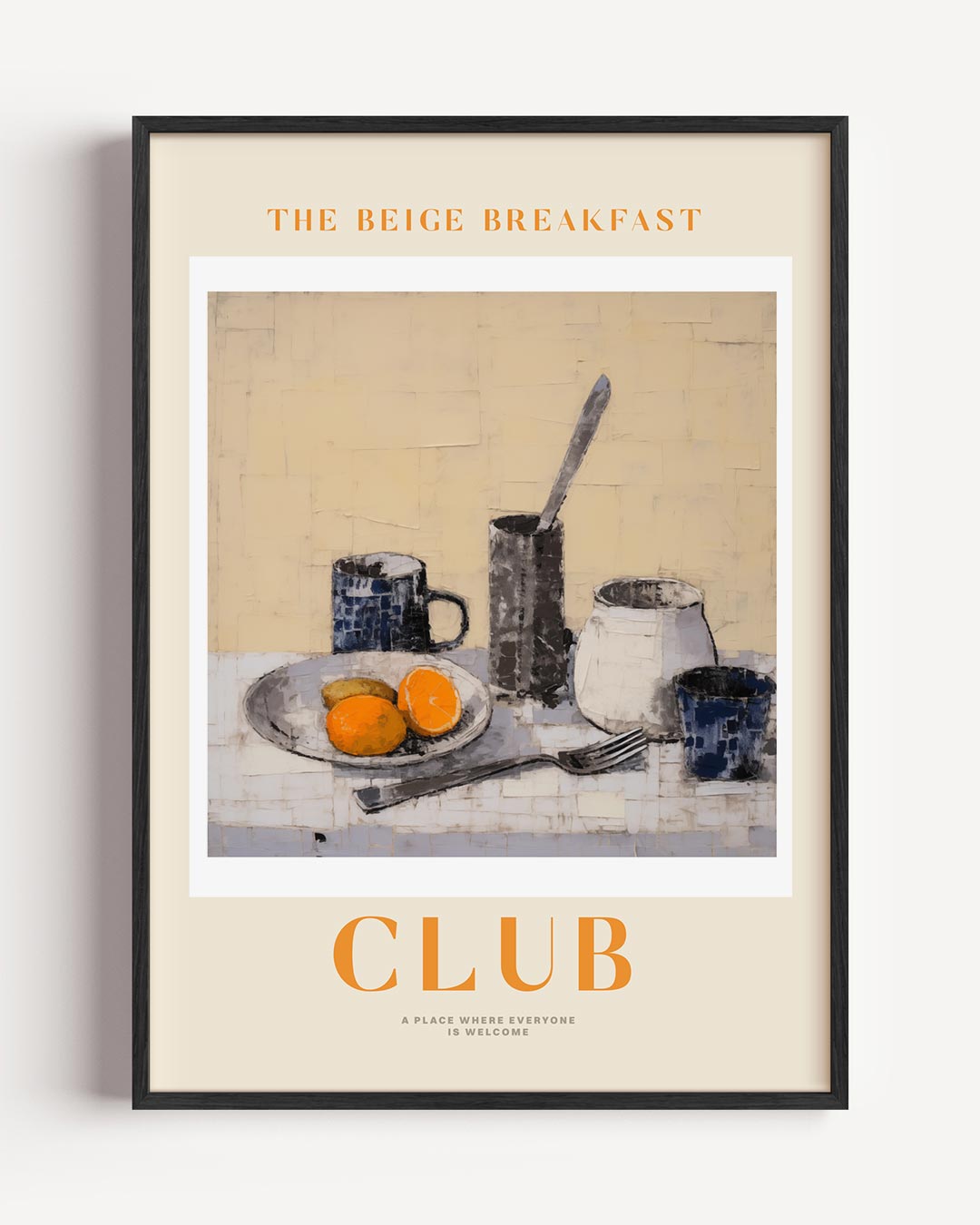 De Beige Ontbijt Club Poster-WallArtistic