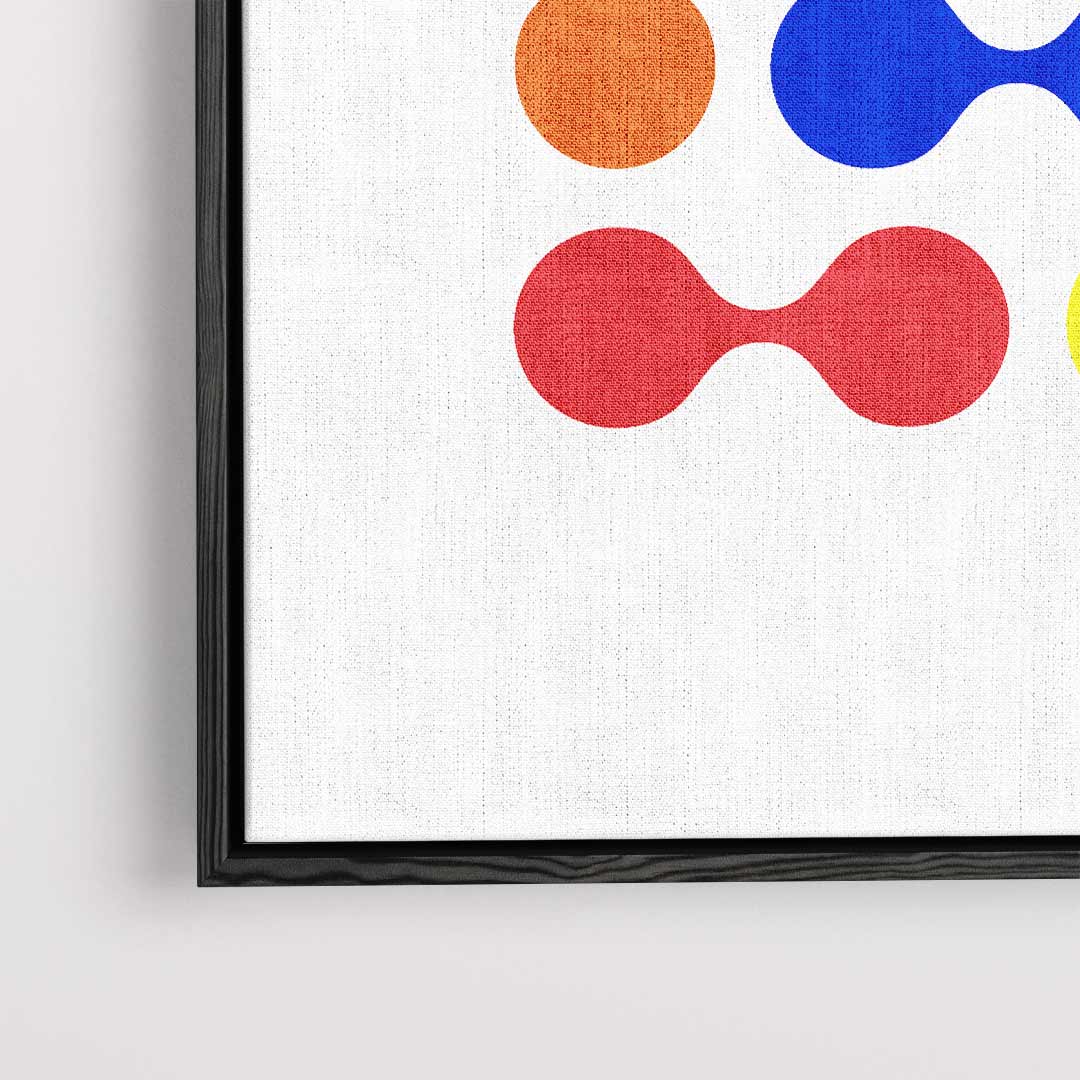 Kleurrijke Moleculen Kunstwerk