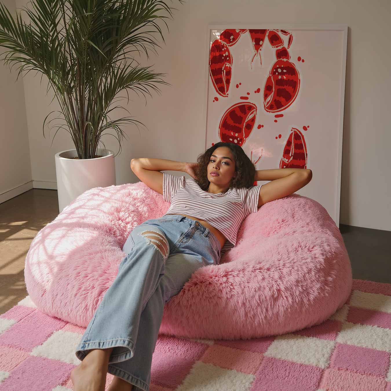 Vrolijke Kreeften Illustratie Poster-WallArtistic