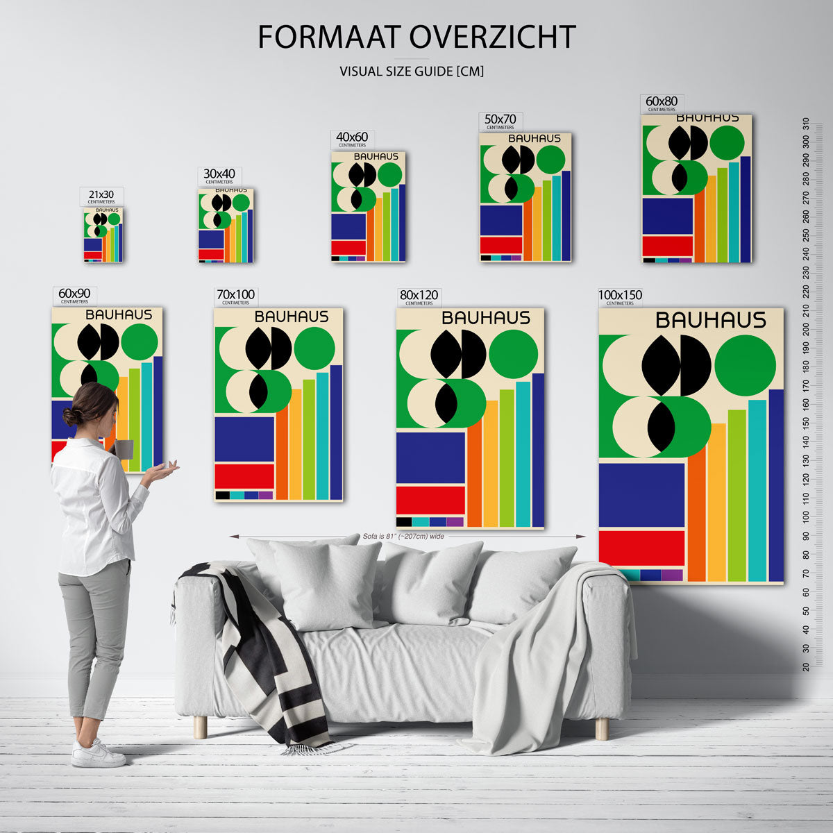 Vormen en vlakkenspel Poster