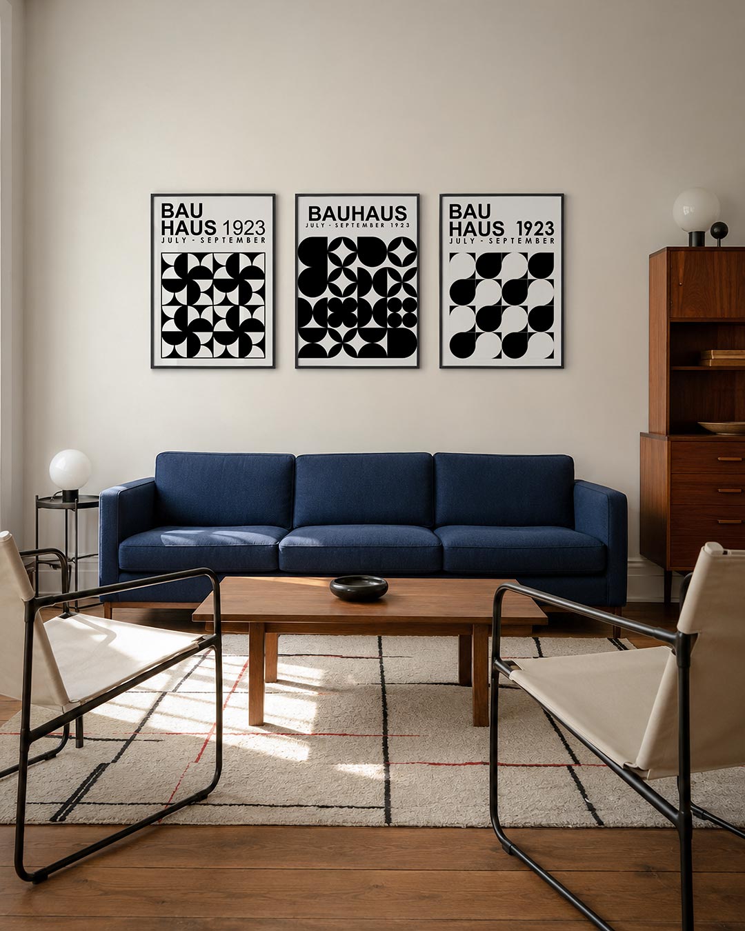 Zwart wit ritme Posterset