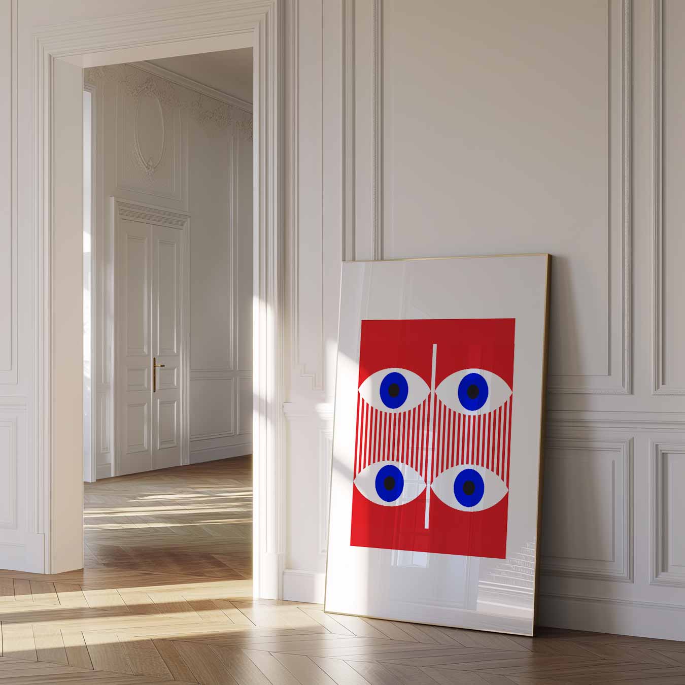 Oogverblindende Abstracte Kunstposter-WallArtistic