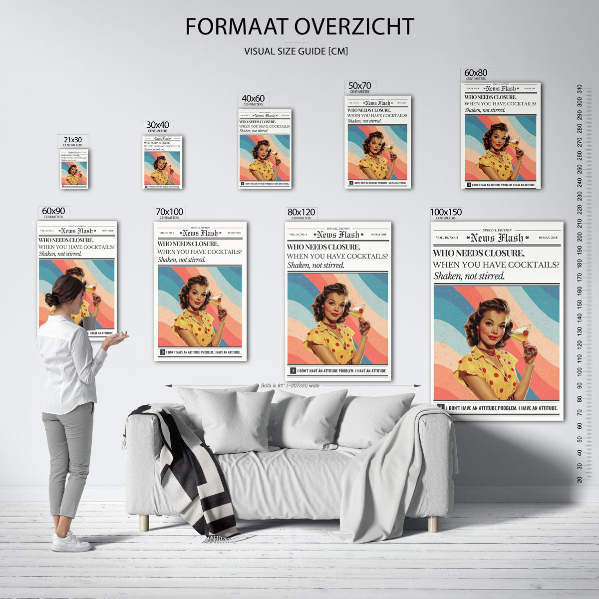 Cocktail dame Poster